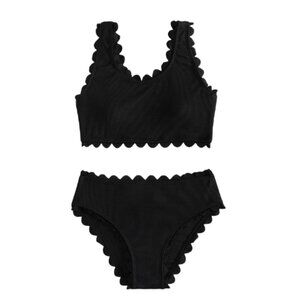 NWOT Girls Black Bikini Swimsuit SZ 11-12 yrs